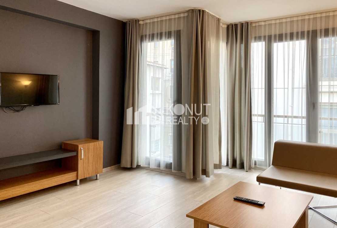 Gümüşsuyu'nda Genç Binada 1+1 Eşyalı Daire