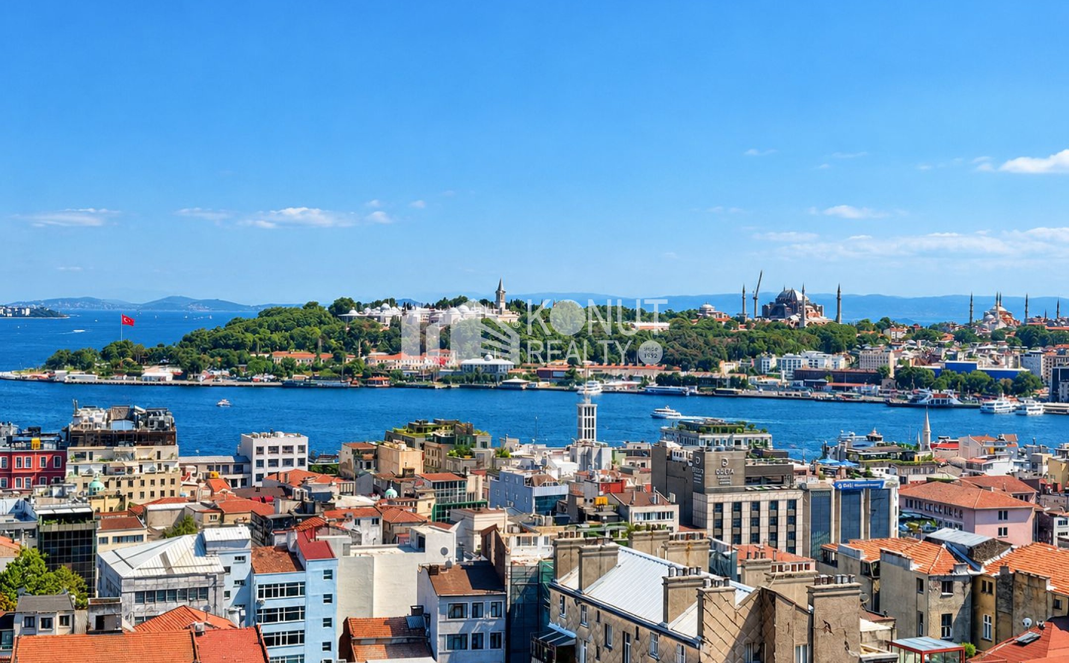 Galata Doğan Apt. Deniz Manzaralı Kiralık Daire